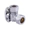 Hausen 1/2 in. Nominal Compression Inlet x 7/16 in. and 1/2 in. Slip-Joint Outlet 1/4-Turn Angle Valve, 5PK HA-SS114-5 - alternate 3